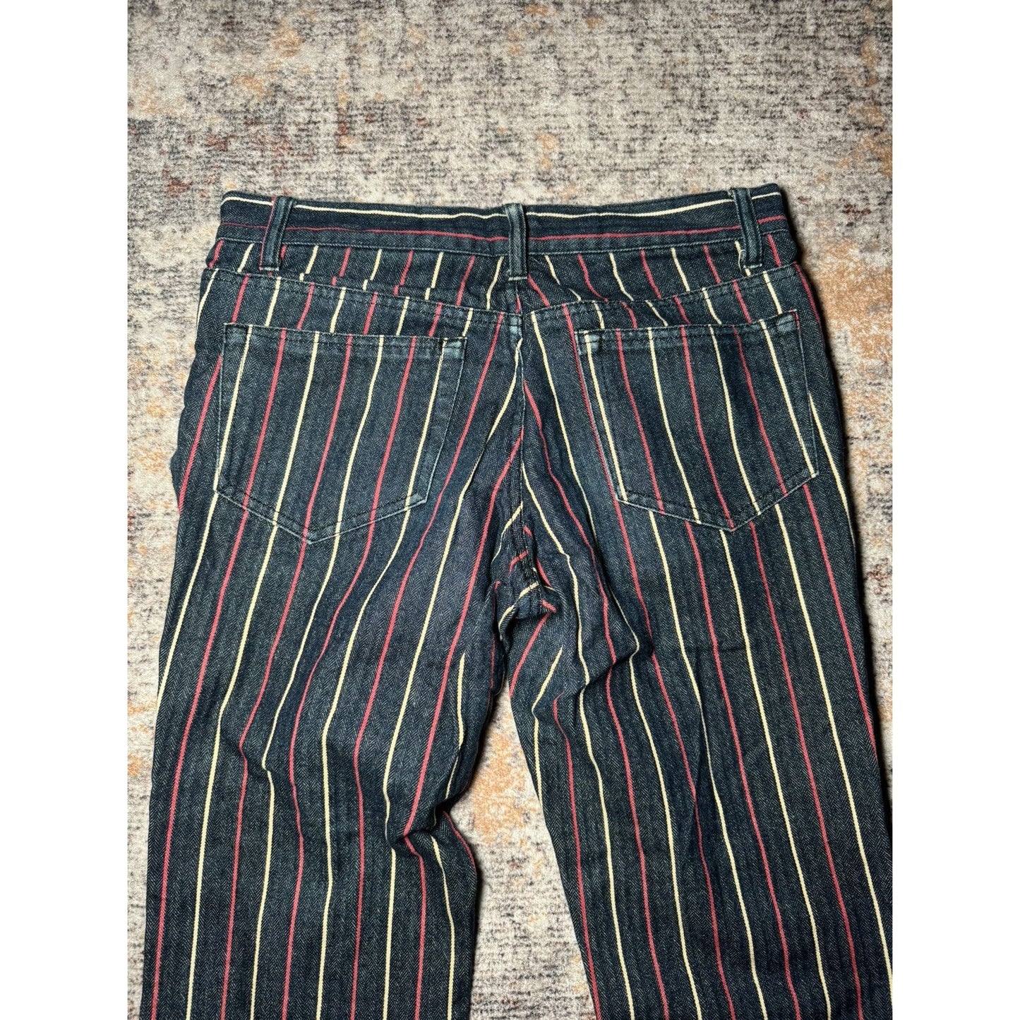 Tornado Mart Pinstripe Flare Denim