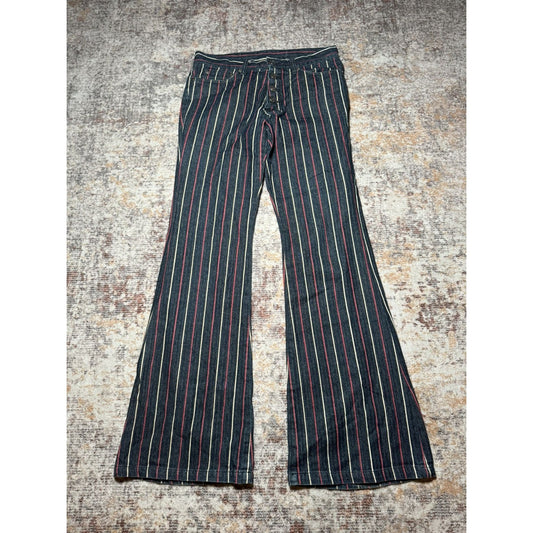 Tornado Mart Pinstripe Flare Denim