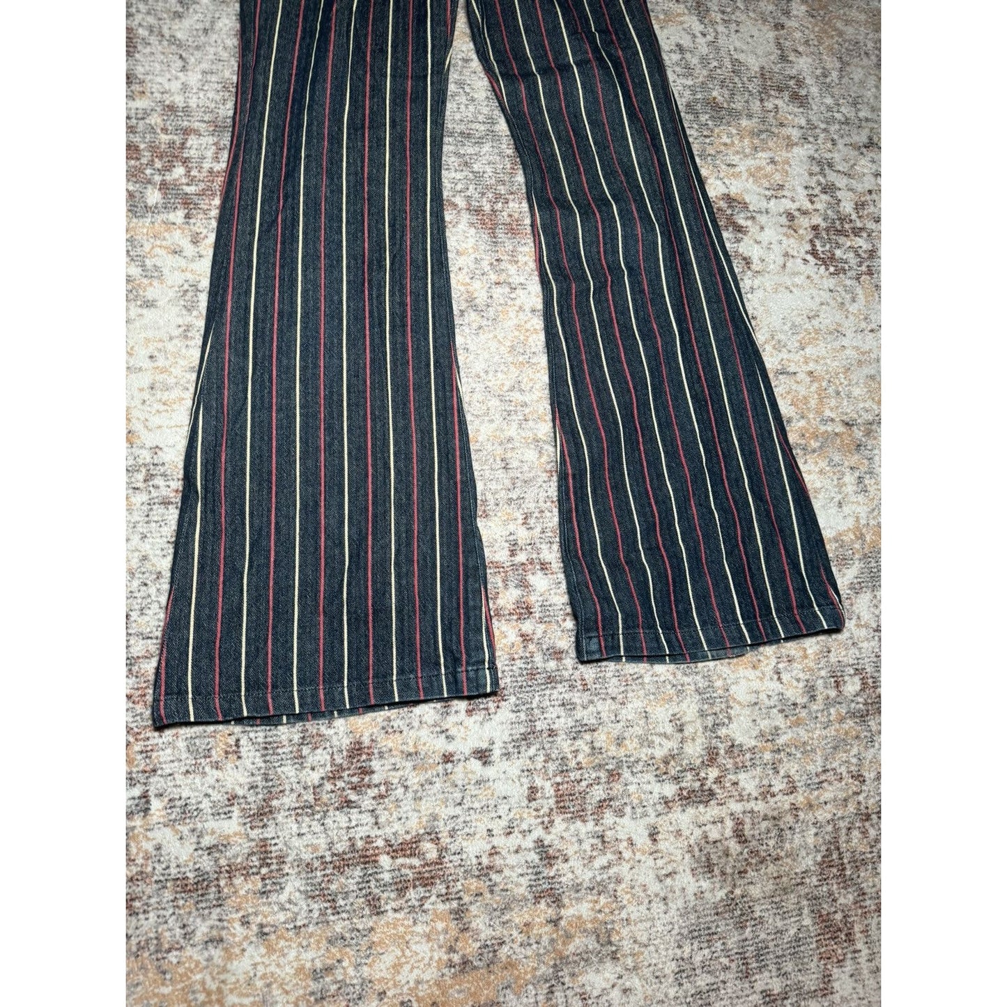 Tornado Mart Pinstripe Flare Denim